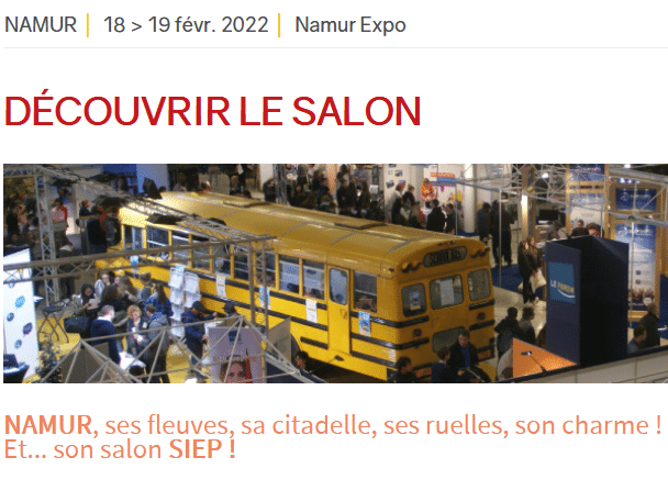 SIEP Namur préinscription