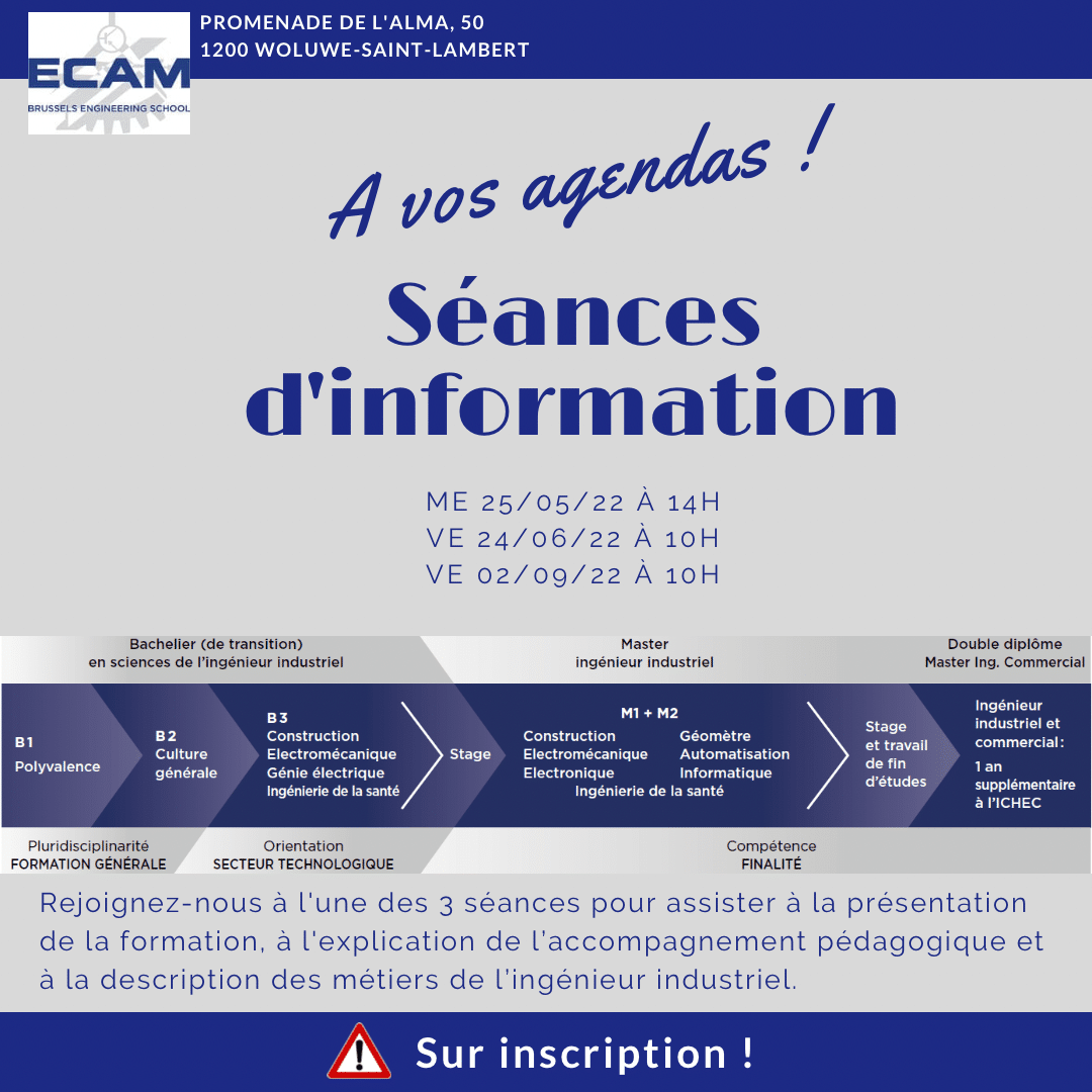 Séances d'info préinscription